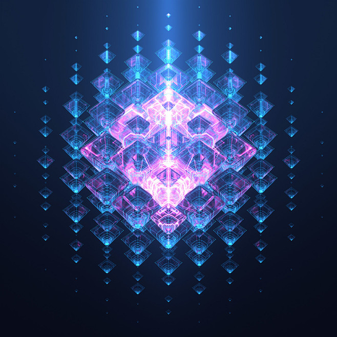 3D abstract artwork ...