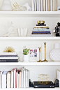 Shelf styling // DIY built-in shelves //  smitten studio: 