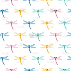 可爱的,蜻蜓,插画,抽象拼贴画,背景,华丽的,壁纸,色彩鲜艳,装饰物,剪影