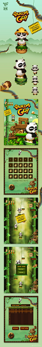 游戏ui设计 手机游戏Panda Go! | Gameui