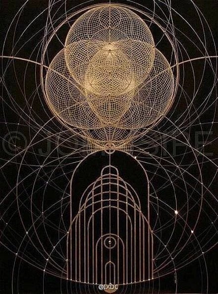 神秘宗教几何学，对称美。