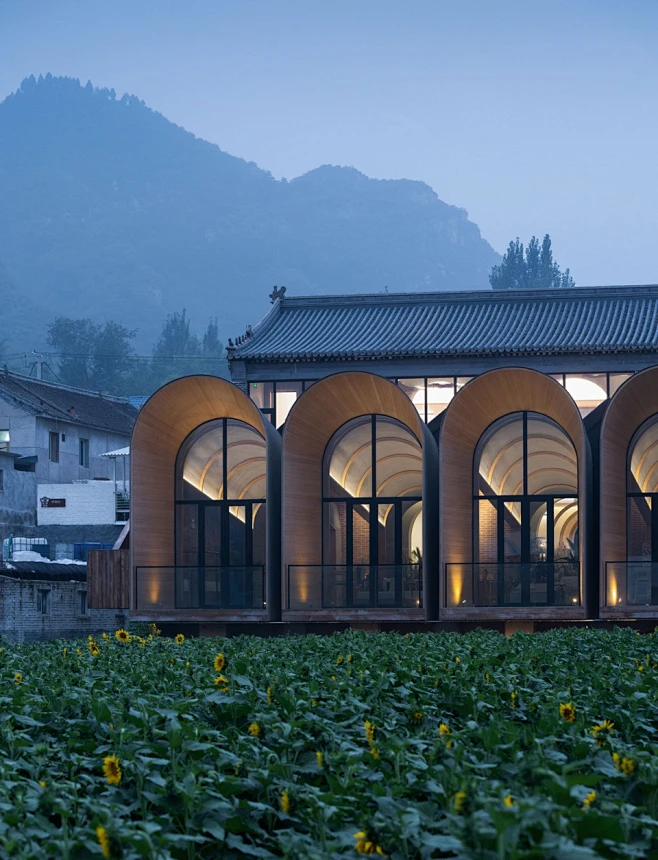 田岗知行村 – 乡村会客厅，保定 / 袈蓝建筑 : 现实与陌异：改造建筑，改观生活-花瓣网