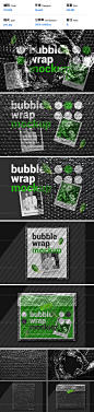 1401420 Bubble Wrap Mockup 透明气泡防震气垫膜包装样机展示效果