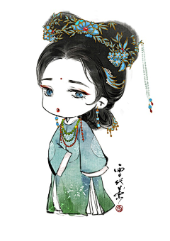小命岛采集到插画-国风