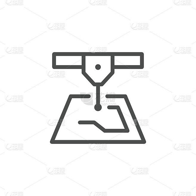 激光切割线图标