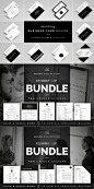 经典黑配色方案简历模板合集 Black Collection – Resume/CV Bundle  