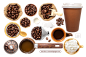  Coffee scene咖啡场景PSD分层素材包下载_PNG