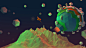 C4D星球 C4D多边形模型 C4D建模