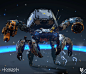 Horizon Zero Dawn - ShellWalker, Lennart Franken : I was responsable for the highres model, detailing and mechanical engineering of the robot. Also I was responsable for the texturing of this robot.<br/>Concept: Miguel Angel Martinez, Mike Nash and 