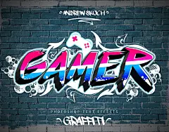 30款潮流街头炫酷涂鸦艺术立体文字样式模板 Graffiti Text Effects – 30 PSD插图(28)