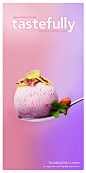 Chụp ảnh món ăn - Raspberry Ice cream
