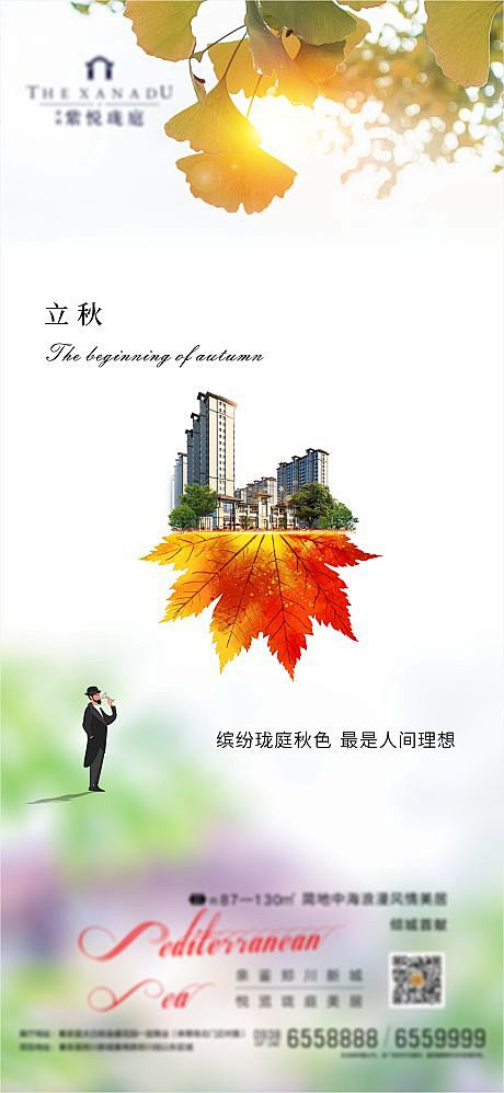 立秋节气海报