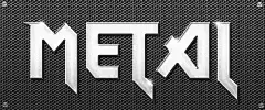时尚黑白高端创意金属质感特效字素材