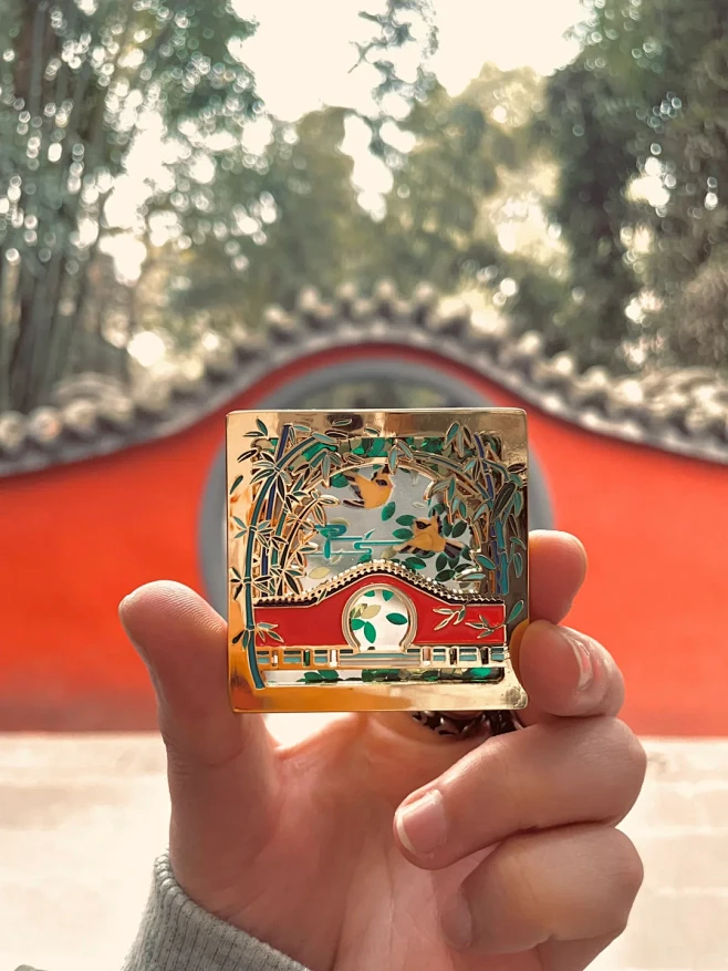 草堂这款冰箱贴太好看了吧，还是流麻的，叶...