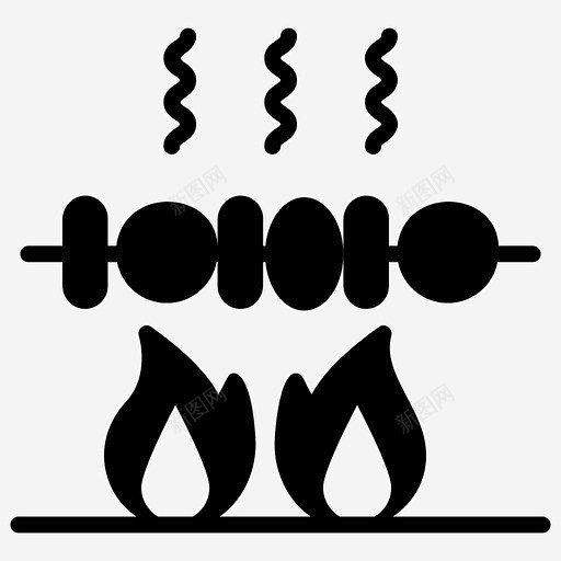 烧烤串烧烤烧烤架 矢量 icon 图标 标识 标志 UI图标 设计图片 免费下载 页面网页 平面电商 创意素材