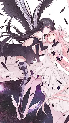 二次元动漫美少女唯美插画手机锁屏壁纸