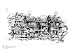 花心轻触窈窕采集到钢笔画