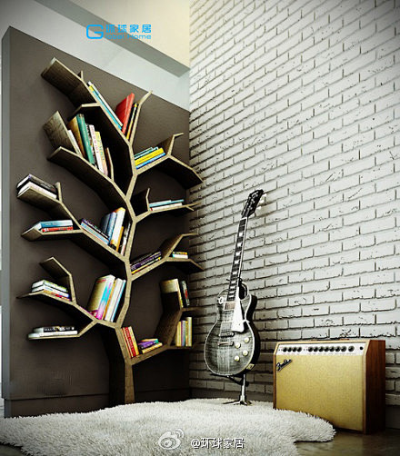 裸墙，树架，吉他，真心向往的一个空间。