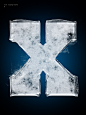 Ice typography on Behance