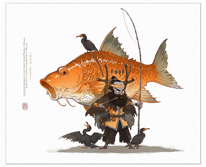 漁翁 ~黃金鯉~ - WMM__涂鸦王国...