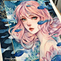 插画师 Margaret Morales 一组水彩人物插画

ins：margaretmoralesart
