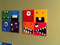 These are now hanging in the boys' room...inspired by a project i found on Pinterest...:): 