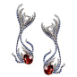 Milena Kovanovic Spessartine Sapphire Diamond Gold Earrings