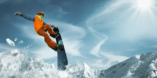 Snowboarding : snowboarding photo图片_behance视觉合成创意图片素材-花瓣网