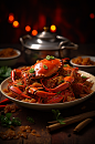 数字艺术食物餐饮美食香辣蟹创意摄影图片-众图网