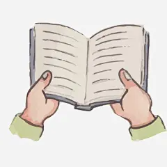 灰色打开的课本高清素材 学习 手指 手绘 教学 横纹 线稿 读书 课本 免抠png 设计图片 免费下载