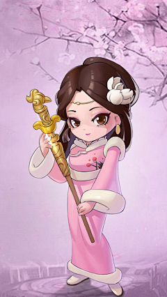 陆蓁采集到橙光素材Q版女版素材
