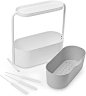 Amazon.com: Umbra Giardino Indoor Herb Garden Set with Perforated Shelf and Tray for Water Fall and Drain System Planter, White: Home & Kitchen
