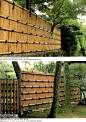 simple & solid bamboo fence: