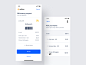 Splitbee – Mobile app ui payment fintech cards swipe split transfer banking ios code scan details request