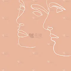 男人,人的脸部,连续线图,男孩,人,肖像,简单,青少年,布置,收集