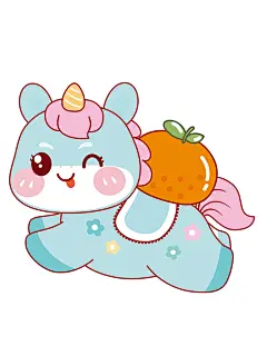 马宝宝奔腾卡通插画518-76