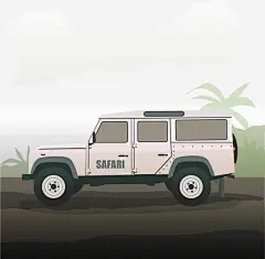 越野车免抠素材_新图网 https://ixintu.com 免费矢量下载 插画 越野车 野外