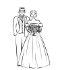 手绘婚纱照插画｜怎么选择照片