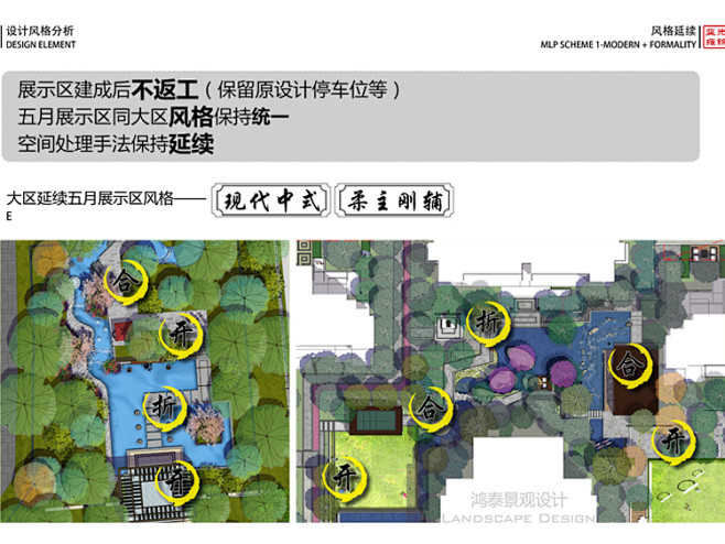 新中式新亚洲风格住宅区展示区庭院景观设计...