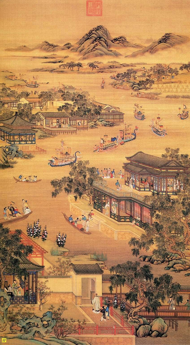 清·院本《十二月令图轴》之五月

农历五...