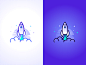 Worldpay rocket illustration
