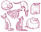 Daily Cat Drawings - fat kitty is sooo cute:
