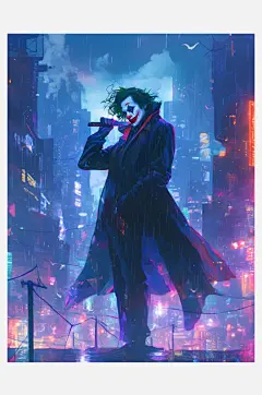 数字艺术小丑插画小丑人物摄影-众图网