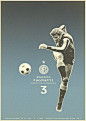 一套不错的复古风格足球明星海报设计（部分三）_大声设计