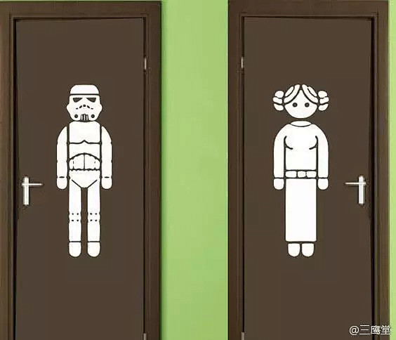 脑洞大开的各种男女厕所标识设计方式