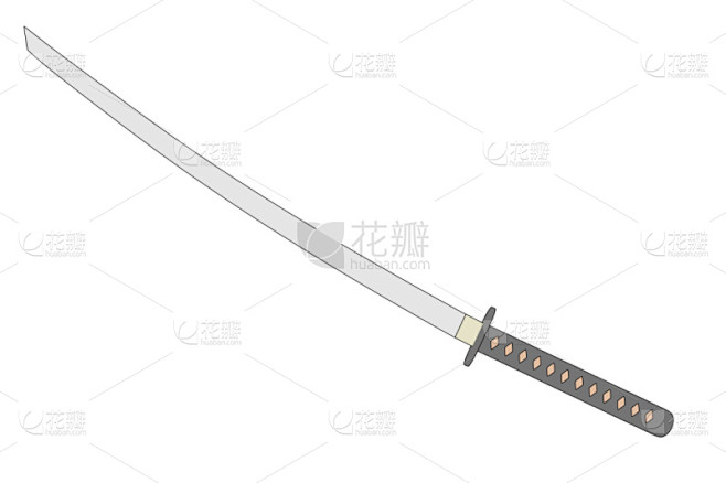 日本武士刀,绘画插图,水平画幅,无人,卡通,图像,计算机制图,平面图形,剑,草图