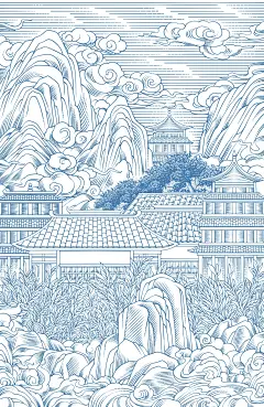 茶叶包装插画