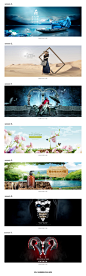作品：电商海报整合-合成海报 护肤品海报 男鞋海报 创意banner  