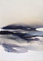 Abstract Large Watercolor on Cotton Paper- by Sabrina Garrasi: 