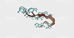 国风松树  - 源文件下载【酷图网】国风,国潮,松树,青松,古典